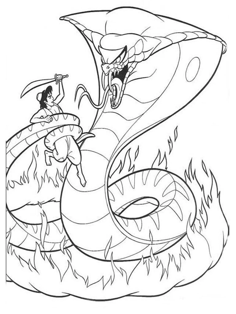 Hungry anaconda coloring book